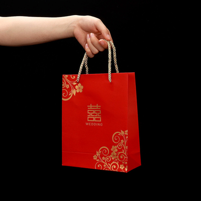 Recyclable China Manufactures Custom Your Own Logo Printed Luxury Paper Gift Bags With Handle