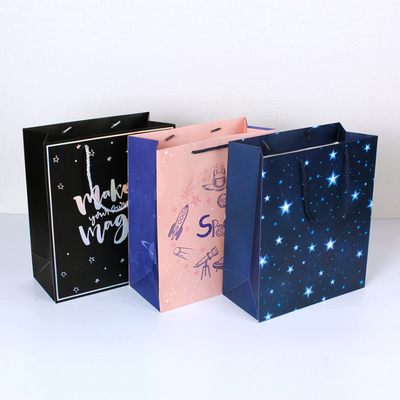 Recycled Materials Chimaeras Bag Space Stellar Series White Card Gift Insti Trend Paper High-Grade Paper Bronzed Tote Bag Luxury Boutivque Bags UV